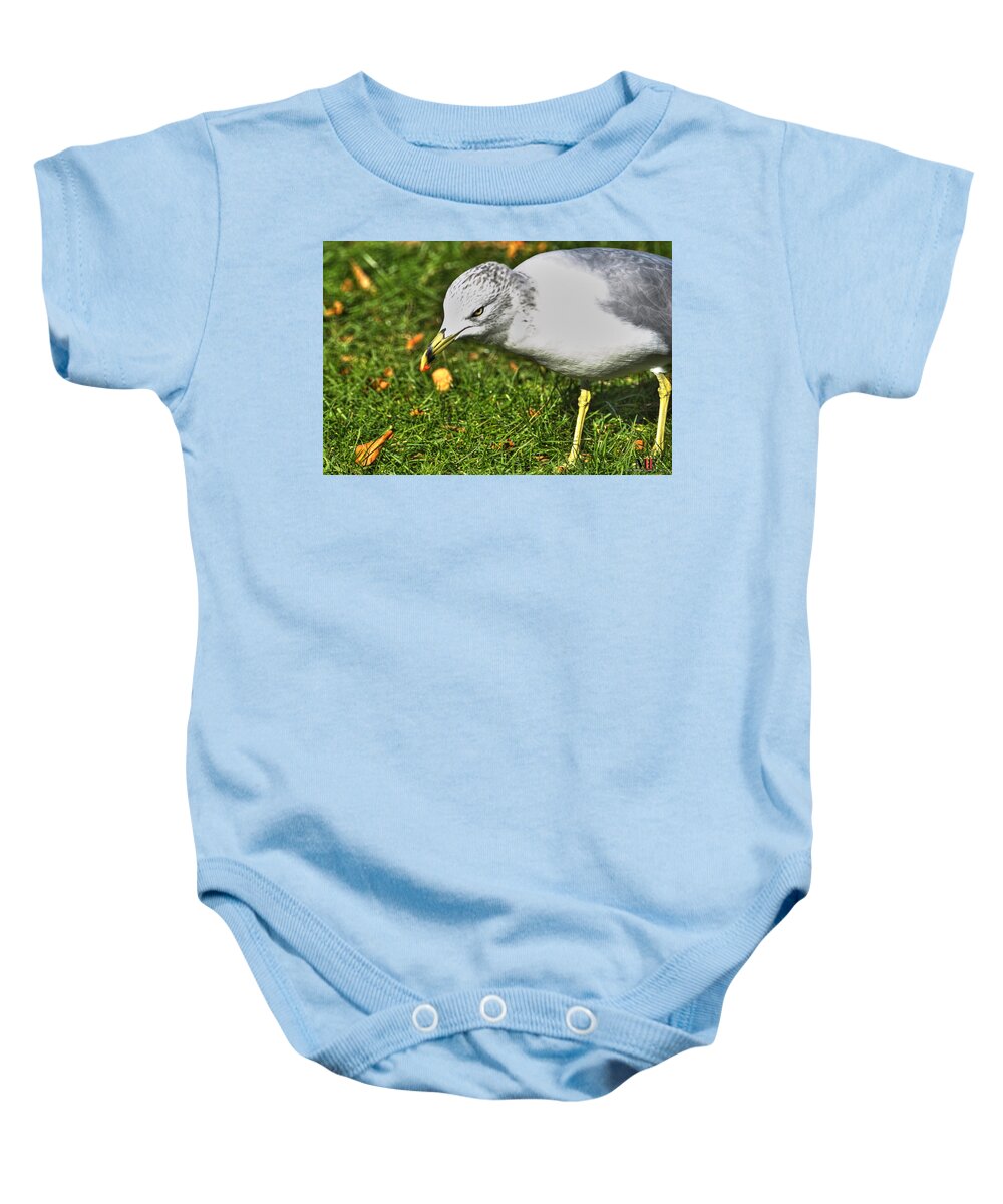 Buffalo Baby Onesie featuring the photograph WTF Why That Face by Michael Frank Jr