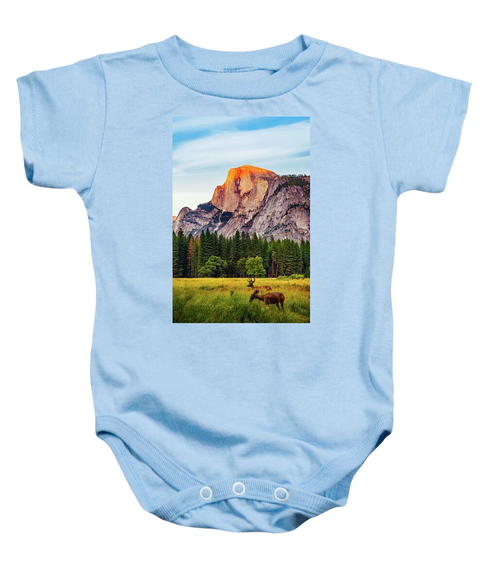 Half Dome Baby Onesie featuring the photograph Yosemite Beauty by Mountain Dreams