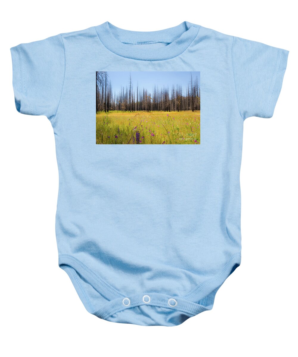 Yosemite Juxtaposition By Michael Tidwell Baby Onesie featuring the photograph Yosemite Juxtaposition by Michael Tidwell by Michael Tidwell