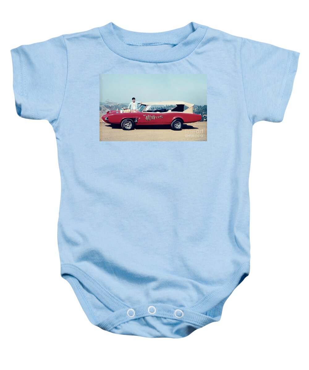 Vintage Baby Onesie featuring the photograph 1967 Monkee Mobile Designed By George Barris by Retrographs
