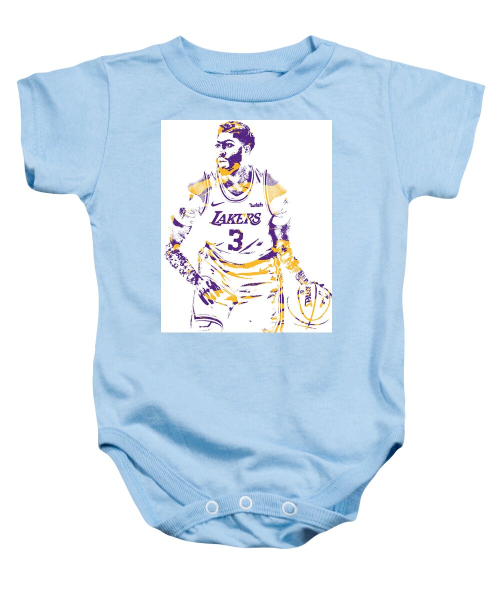 Los Angeles Lakers Retro Shirt Kids T-Shirt by Joe Hamilton - Fine