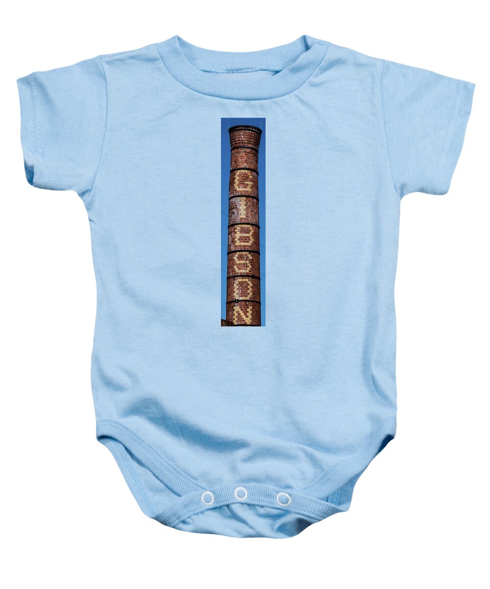 Guitar Baby Onesie featuring the photograph The Gibson Smokestack by William Christiansen