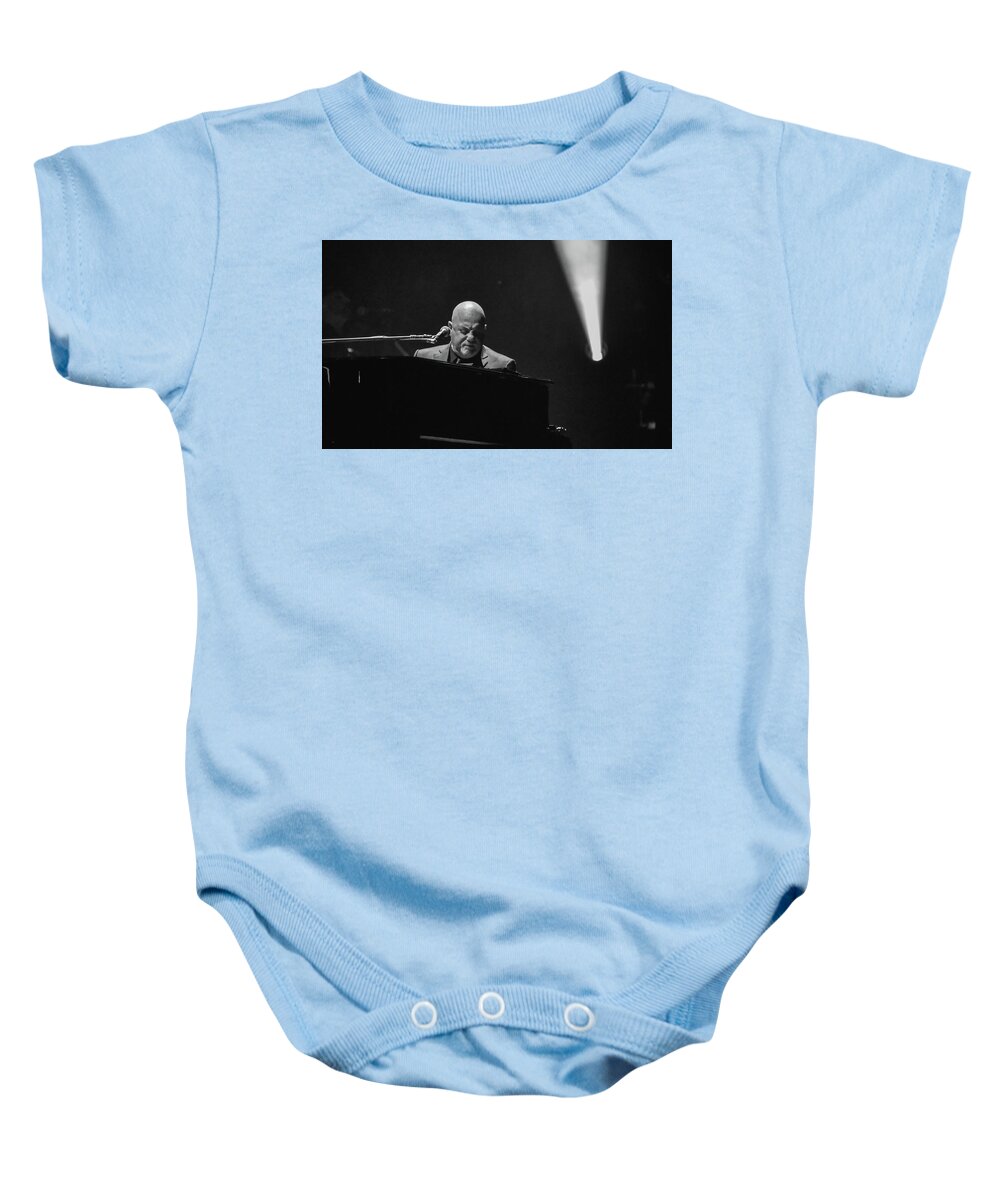 Billy Joel Baby Onesie featuring the photograph Billy Joel in concert by Alan Goldberg