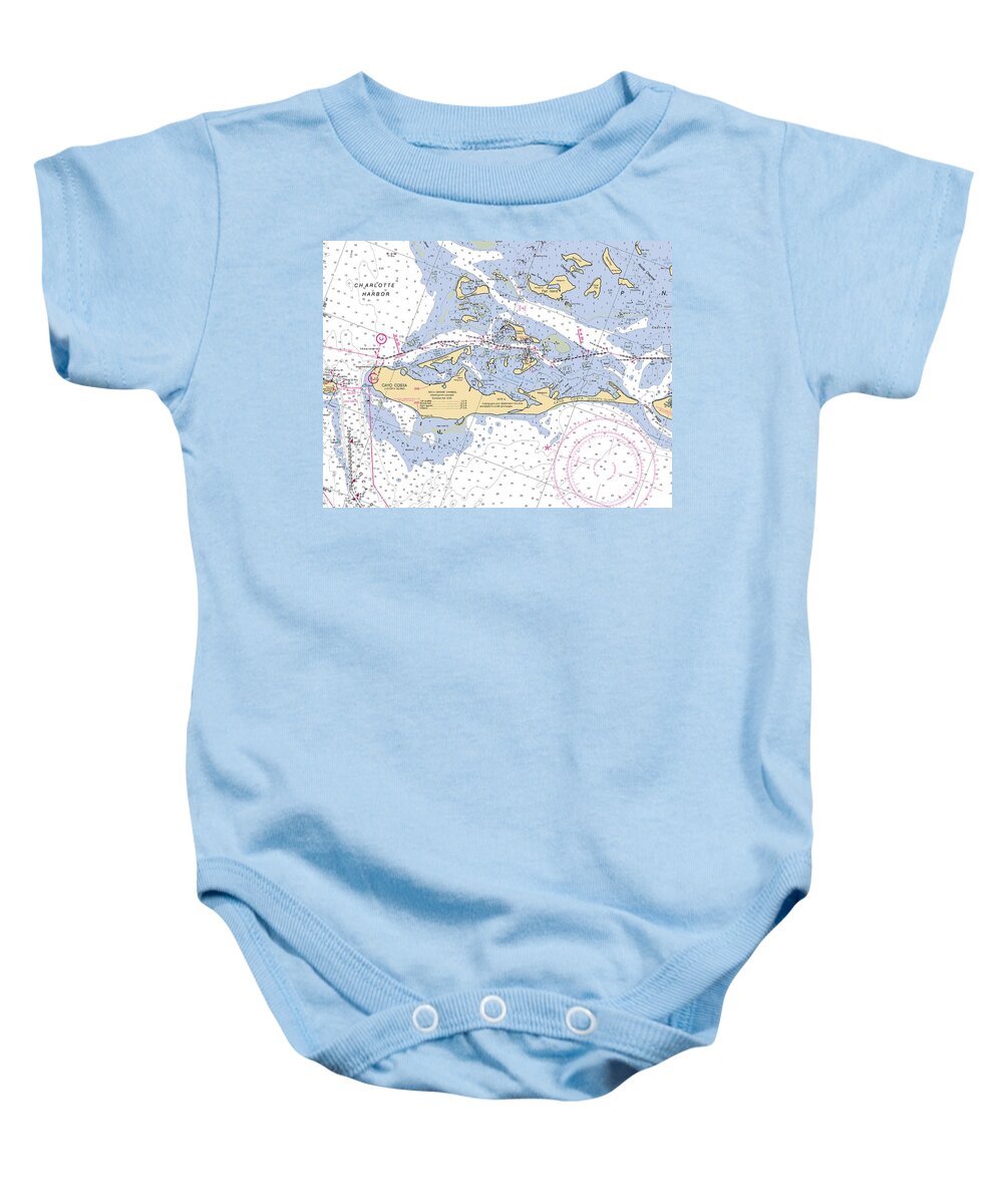 11426 Baby Onesie featuring the photograph Cayo Costa Nautical Chart by Nautical Chartworks