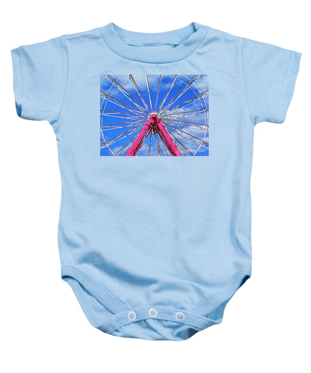 Travel Baby Onesie featuring the photograph Circle in the Sky by Lenore Locken