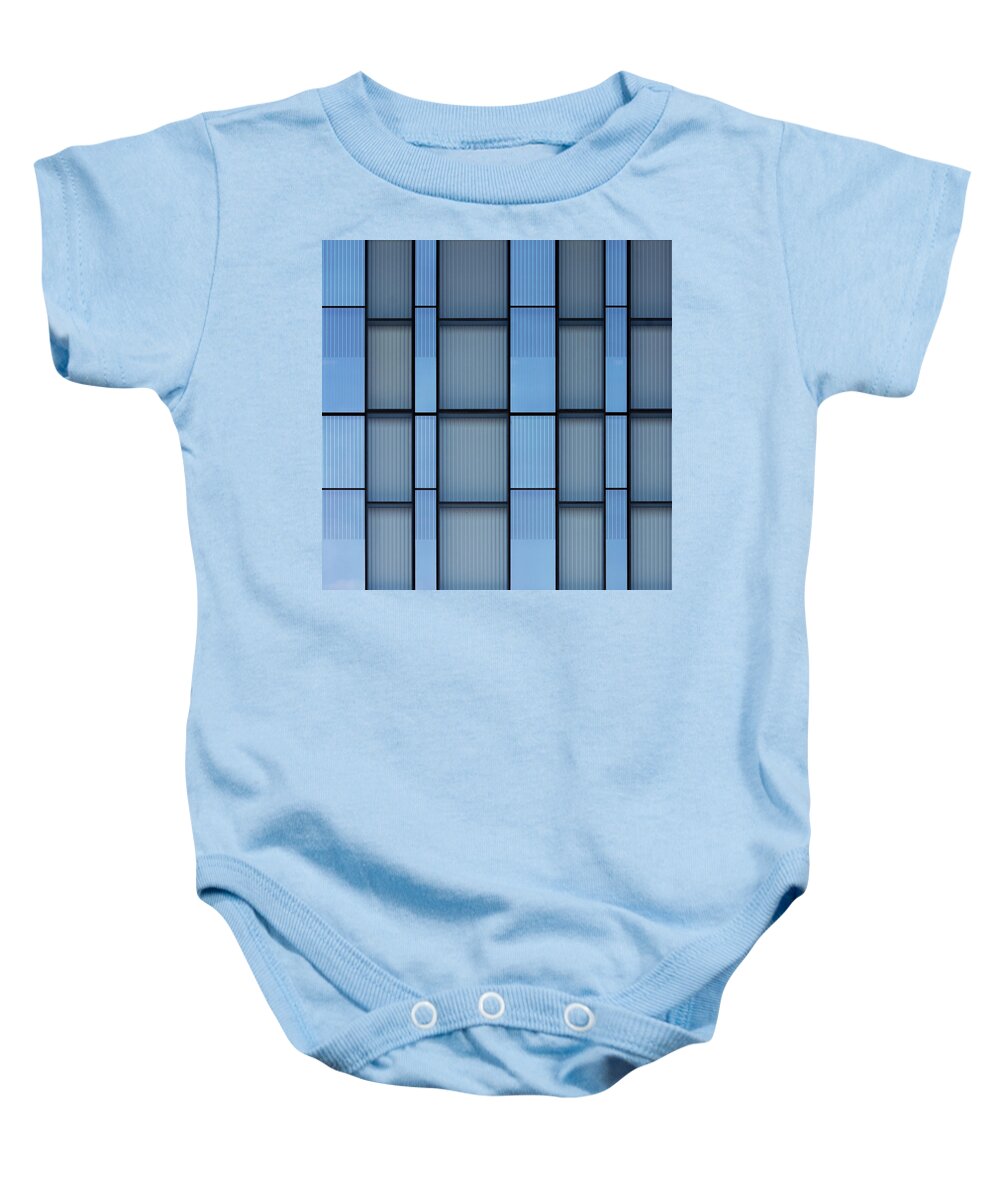 Urban Baby Onesie featuring the photograph Square - City Grids 54 by Stuart Allen