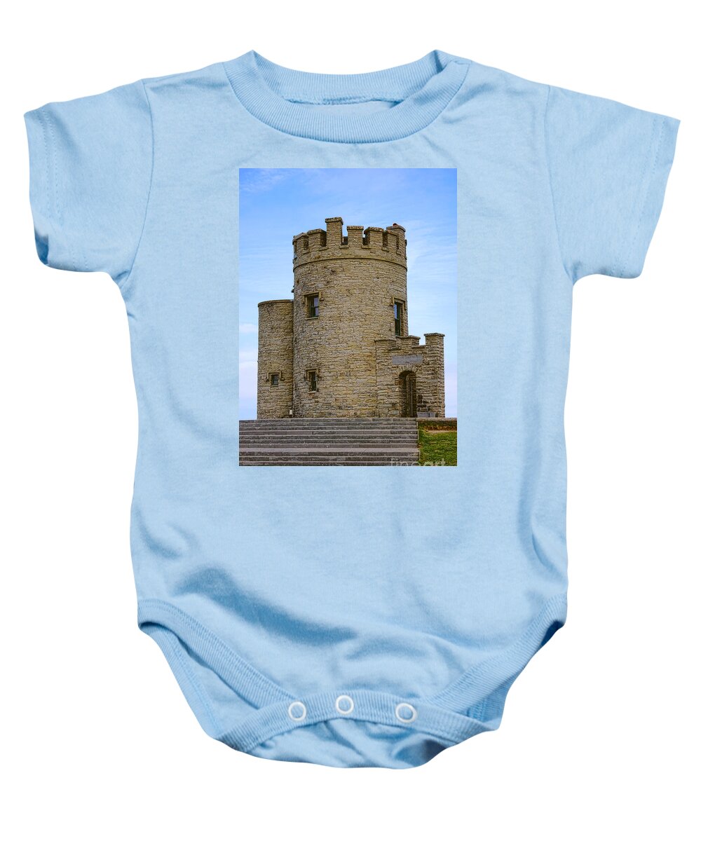 O'brien's Baby Onesie featuring the photograph Cliffs of Moher O'Brien's Tower by Olivier Le Queinec
