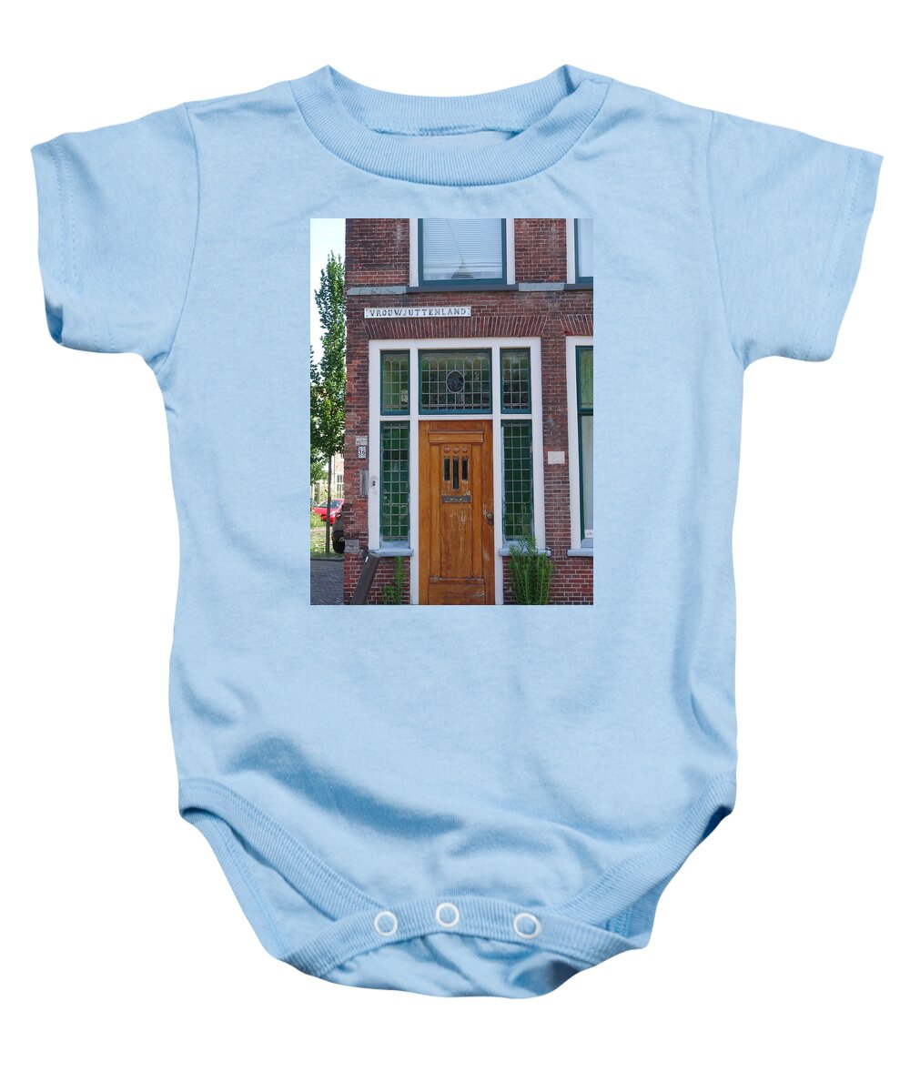 Delft Baby Onesie featuring the photograph Welcome to Delft Holland by Patricia Caron