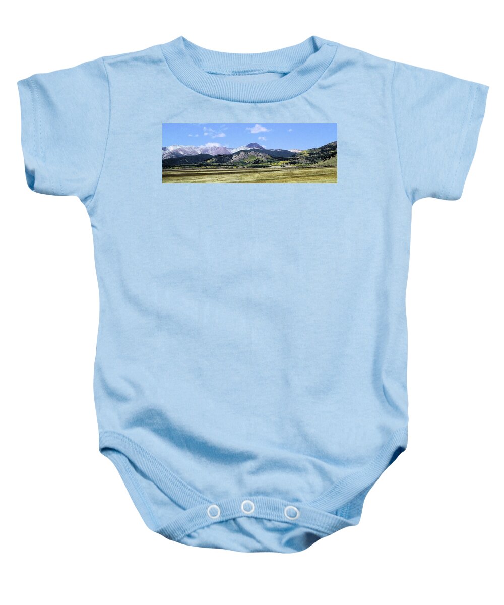 Mountains Baby Onesie featuring the photograph Expanse by Karen Stansberry