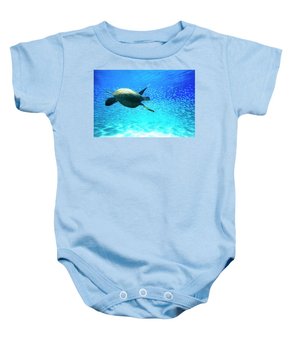 Sea Baby Onesie featuring the photograph Fish Swoop by Sean Davey