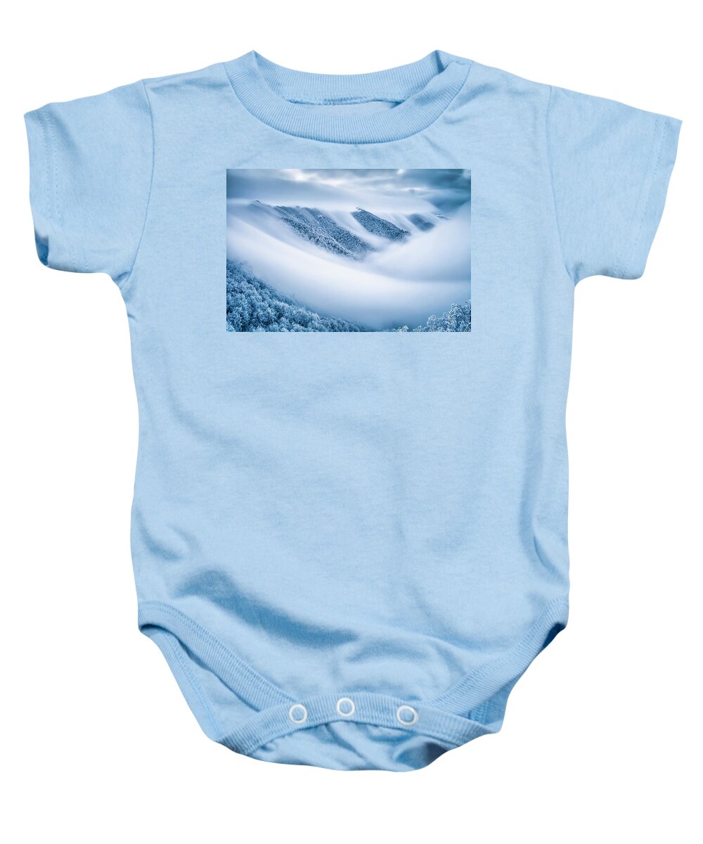 Balkan Mountains Baby Onesie featuring the photograph Kingdom Of the Mists by Evgeni Dinev
