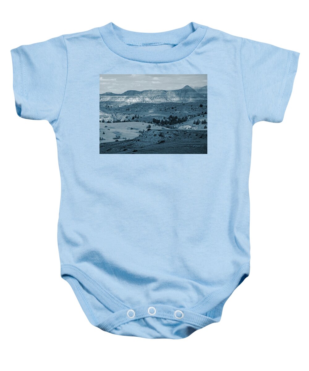 North Dakota Baby Onesie featuring the photograph Light and Shadow in West Dakota by Cris Fulton