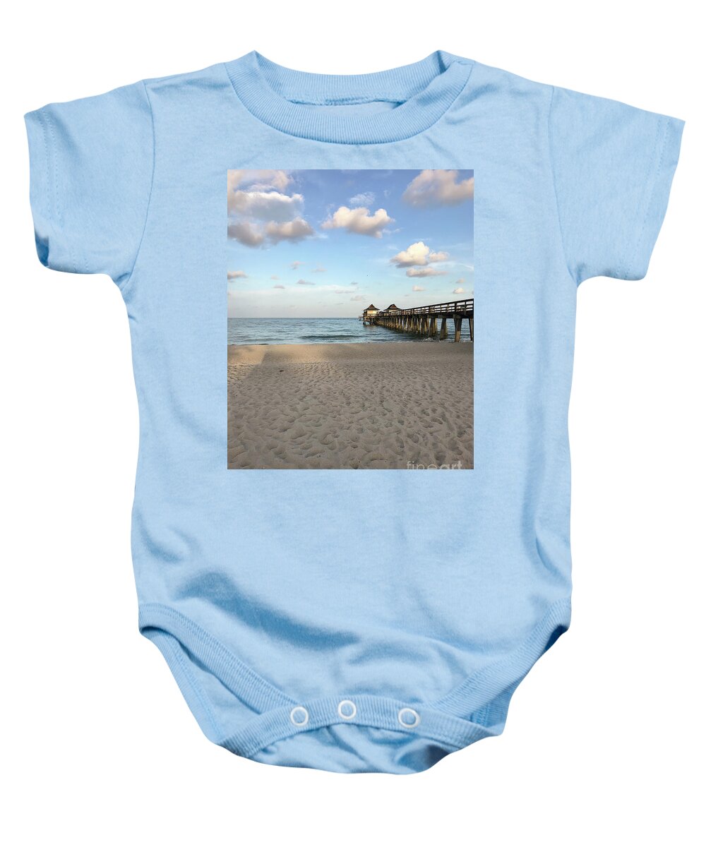 Coastal Baby Onesie featuring the photograph Morning Vibes by Amy Lyon Smith