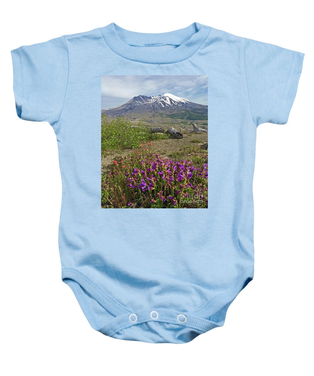 Volcano Baby Onesie featuring the photograph Mount St. Helens by Tiffany Whisler