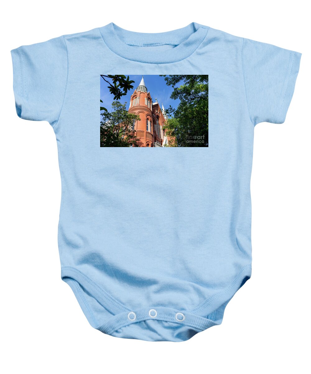 Sacred Heart Cultural Center- Augusta Ga 1 Baby Onesie featuring the photograph Sacred Heart Cultural Center- Augusta GA 1 by Sanjeev Singhal