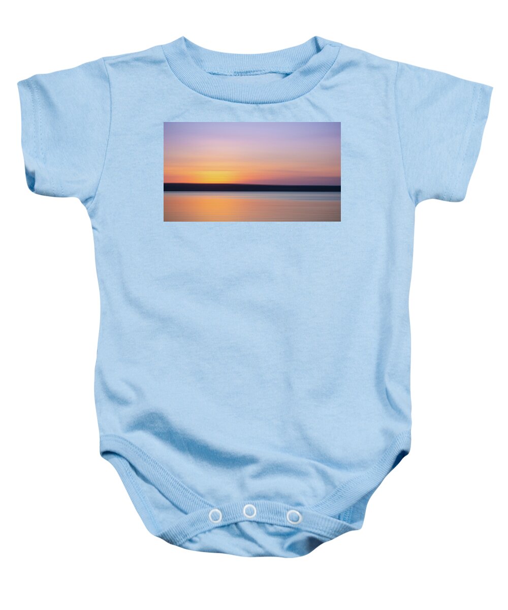 Office Decor Baby Onesie featuring the photograph Susnet Blur by Steve Stanger