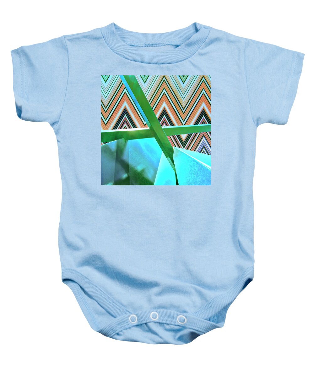 Pattern Baby Onesie featuring the photograph TEST PATTERN Rise of Abstraction by William Dey