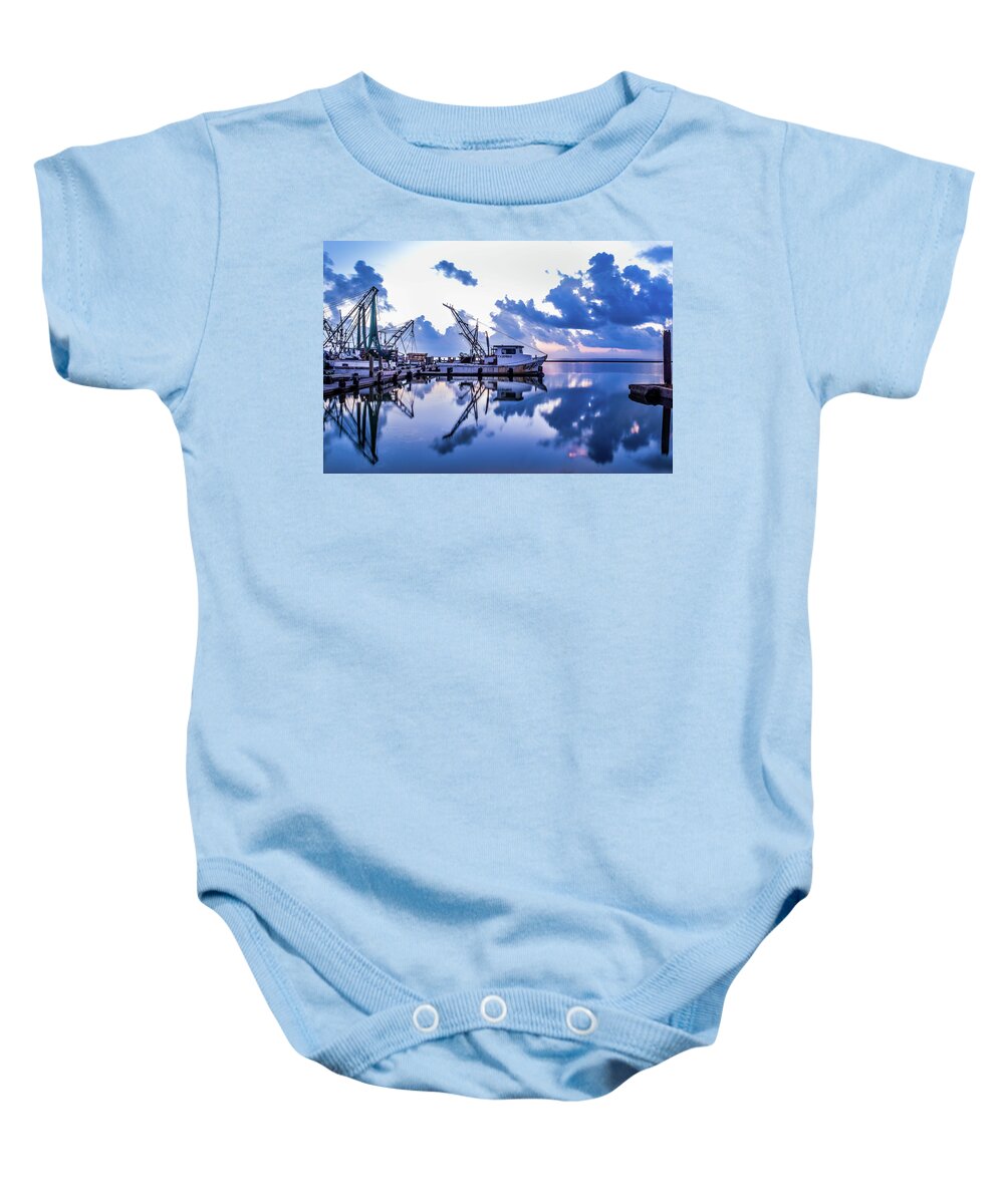 Boats Baby Onesie featuring the photograph The Blues by Christopher Rice