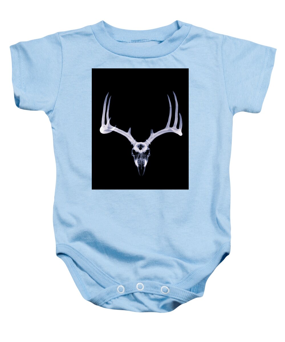 Kansas Baby Onesie featuring the photograph White-tailed Deer x-ray 006 by Rob Graham