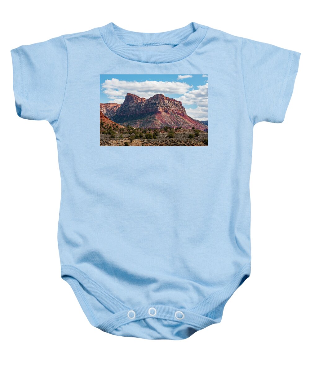 Zion Baby Onesie featuring the photograph Zion by Mark Duehmig