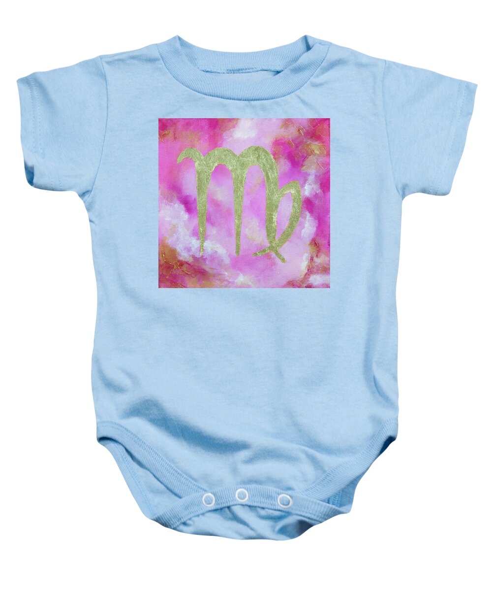 Acrylic Baby Onesie featuring the painting Zodiac Virgo I by Linh Nguyen-Ng