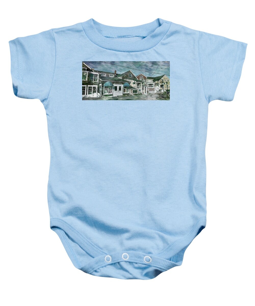  Fishing Baby Onesie featuring the photograph Ogunquit, Maine #2 by Marcia Lee Jones