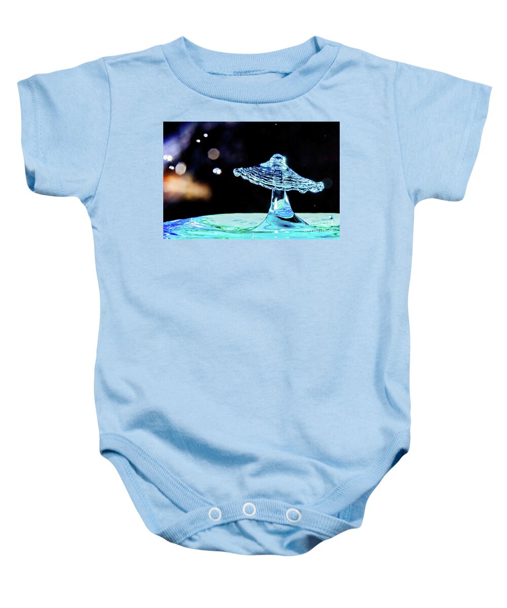 Water Droplet Baby Onesie featuring the photograph A Galaxy Far Away by Tom Watkins PVminer pixs