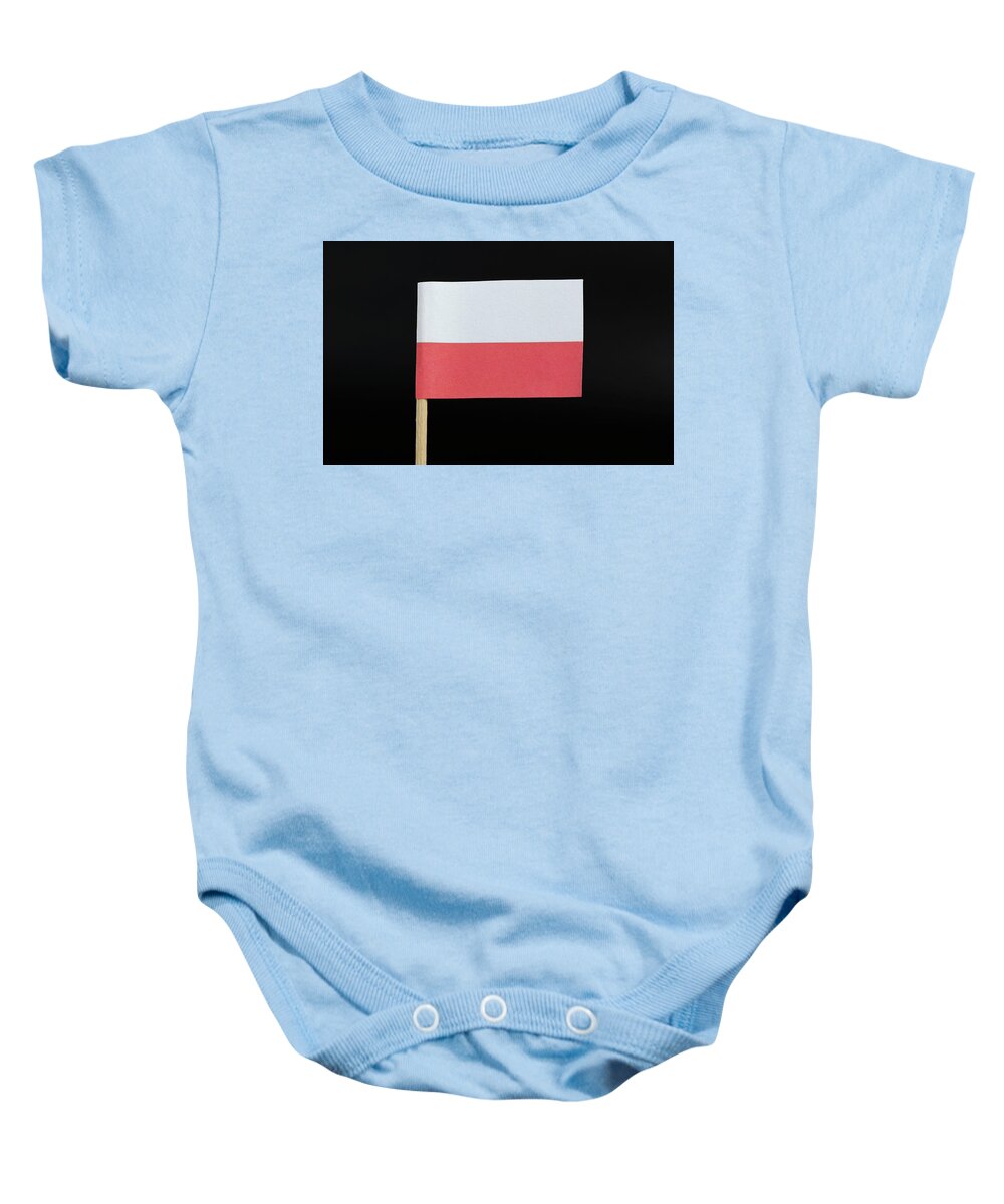 Poland Baby Onesie featuring the photograph Flag of Poland by Vaclav Sonnek
