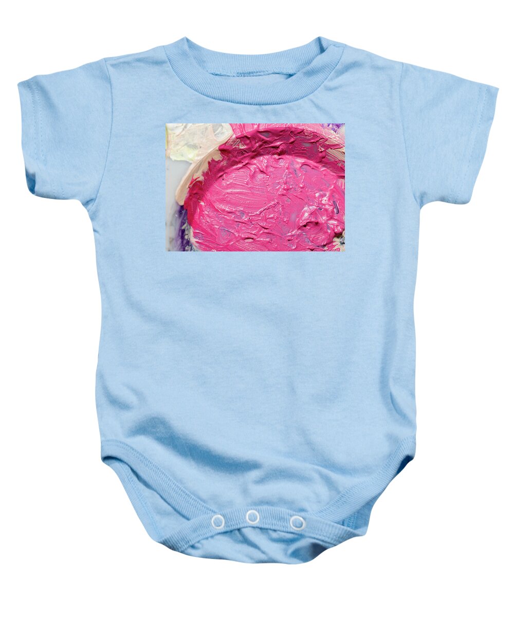 Art Baby Onesie featuring the photograph Art Palette 2 by Amelia Pearn