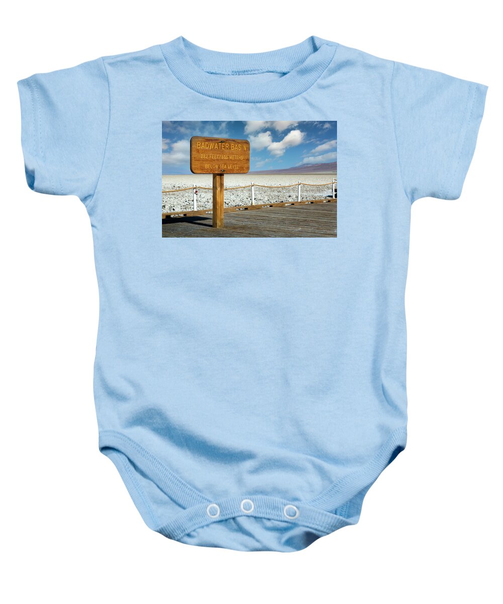 Badwater Baby Onesie featuring the photograph Badwater II by Ricky Barnard