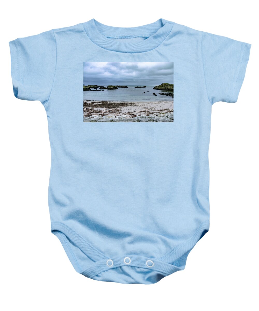 Ballintoy Harbour Baby Onesie featuring the photograph Ballintoy Harbour Northern Ireland by Veronica Batterson