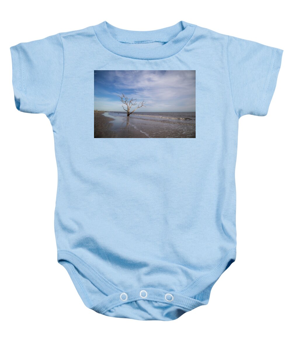 Bare Baby Onesie featuring the photograph Boneyard Beach 3 by Cindy Robinson
