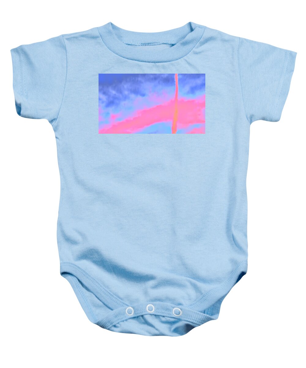 Abstract Baby Onesie featuring the photograph Bright Breathing by Judy Kennedy