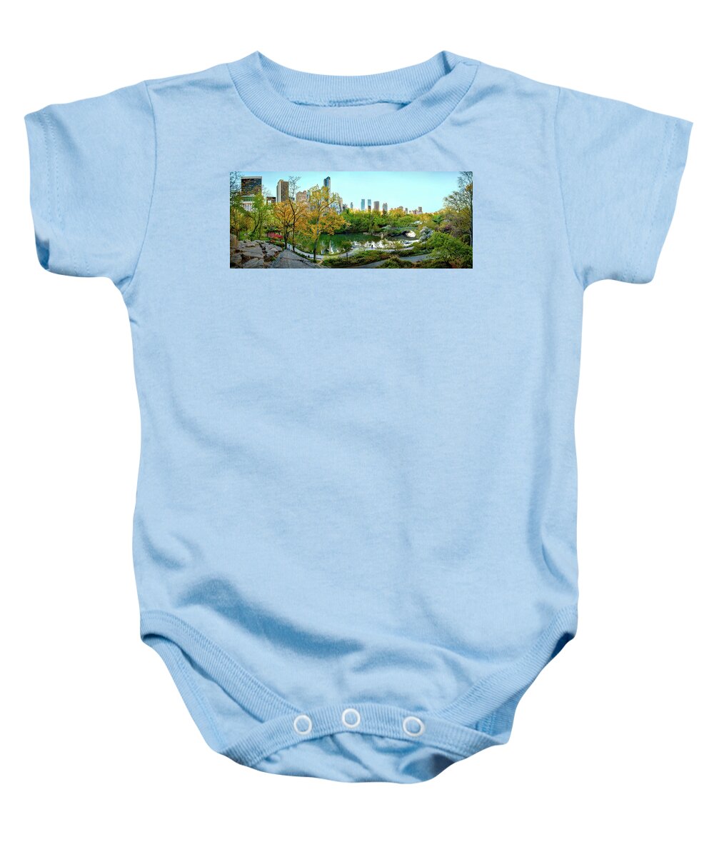 Central Park Baby Onesie featuring the photograph Central New York by Az Jackson