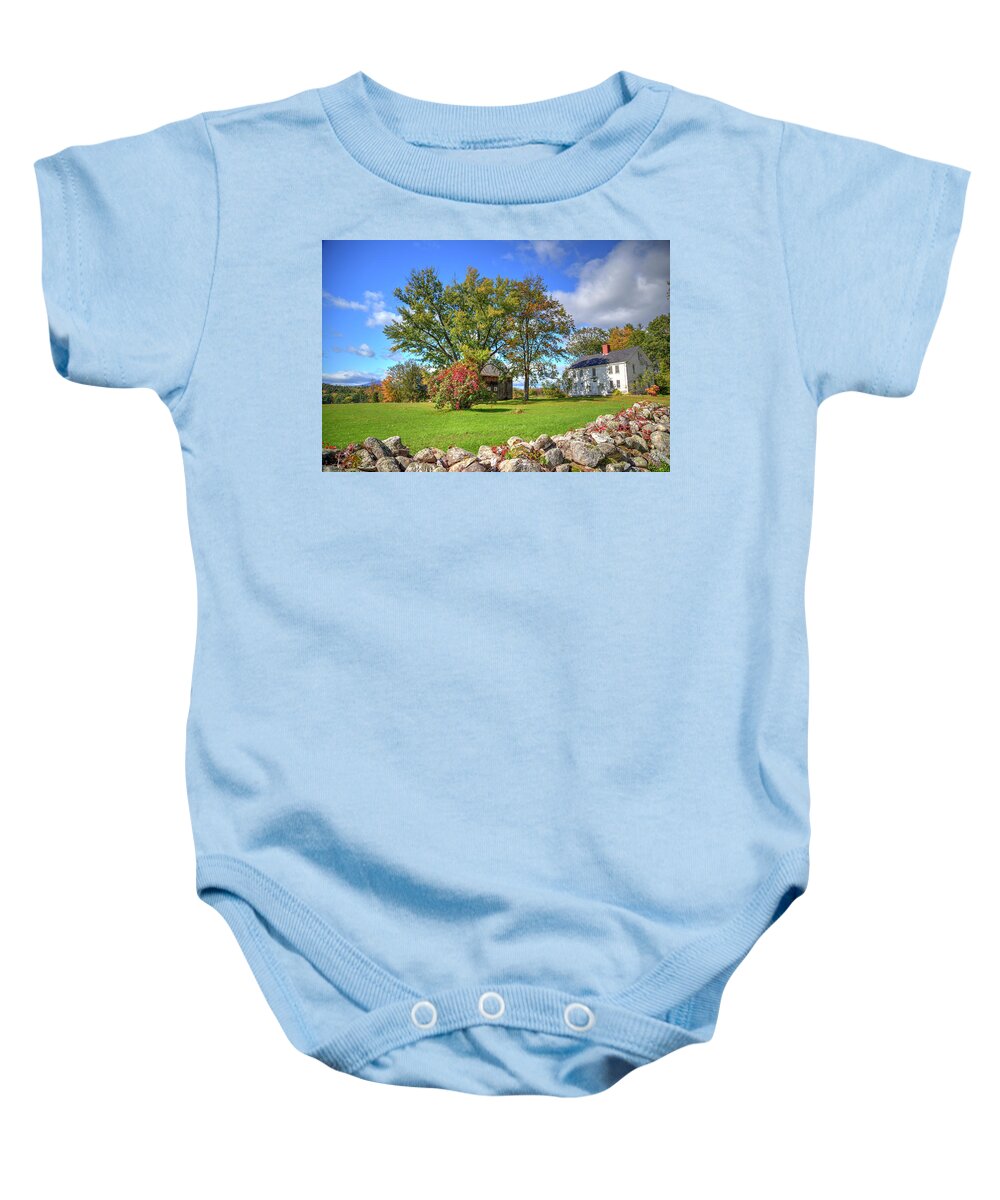 Fine Art Baby Onesie featuring the photograph Colonial Style by Robert Harris
