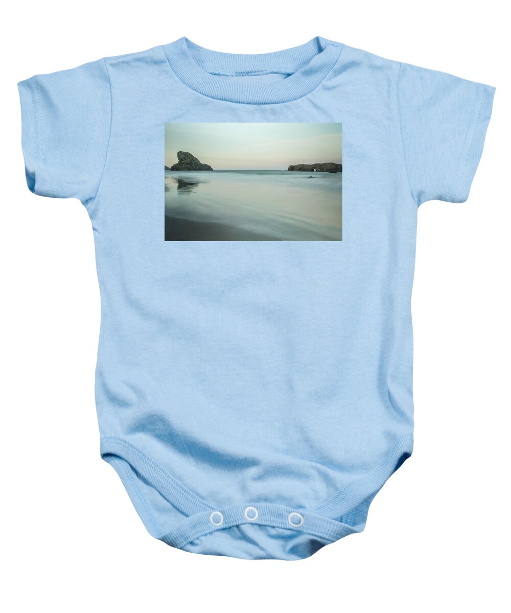Meyer's Creek Beach Baby Onesie featuring the photograph Early Morning at Meyers Creek Beach by Belinda Greb