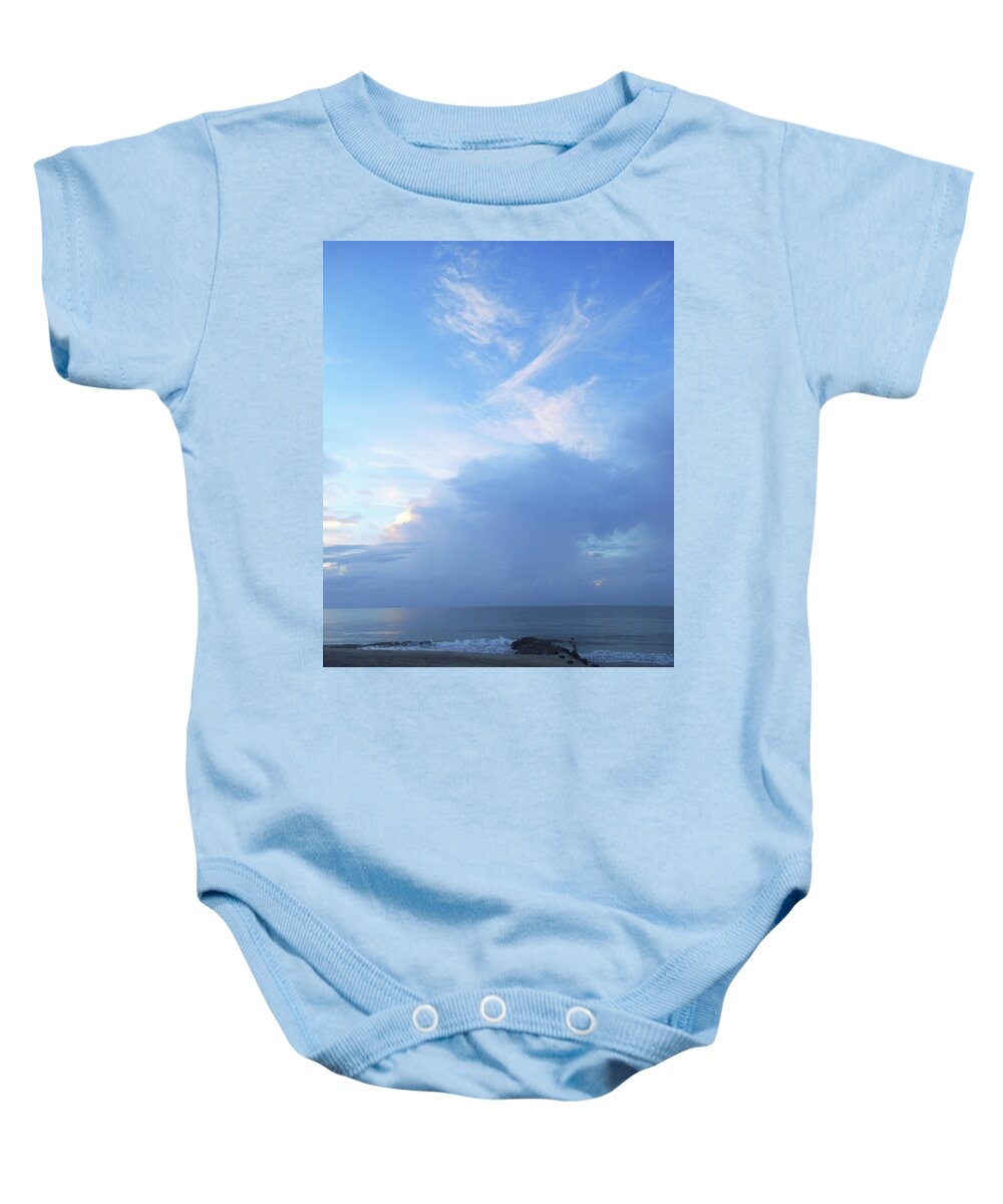  Baby Onesie featuring the photograph Edisto Clouds by Heather E Harman