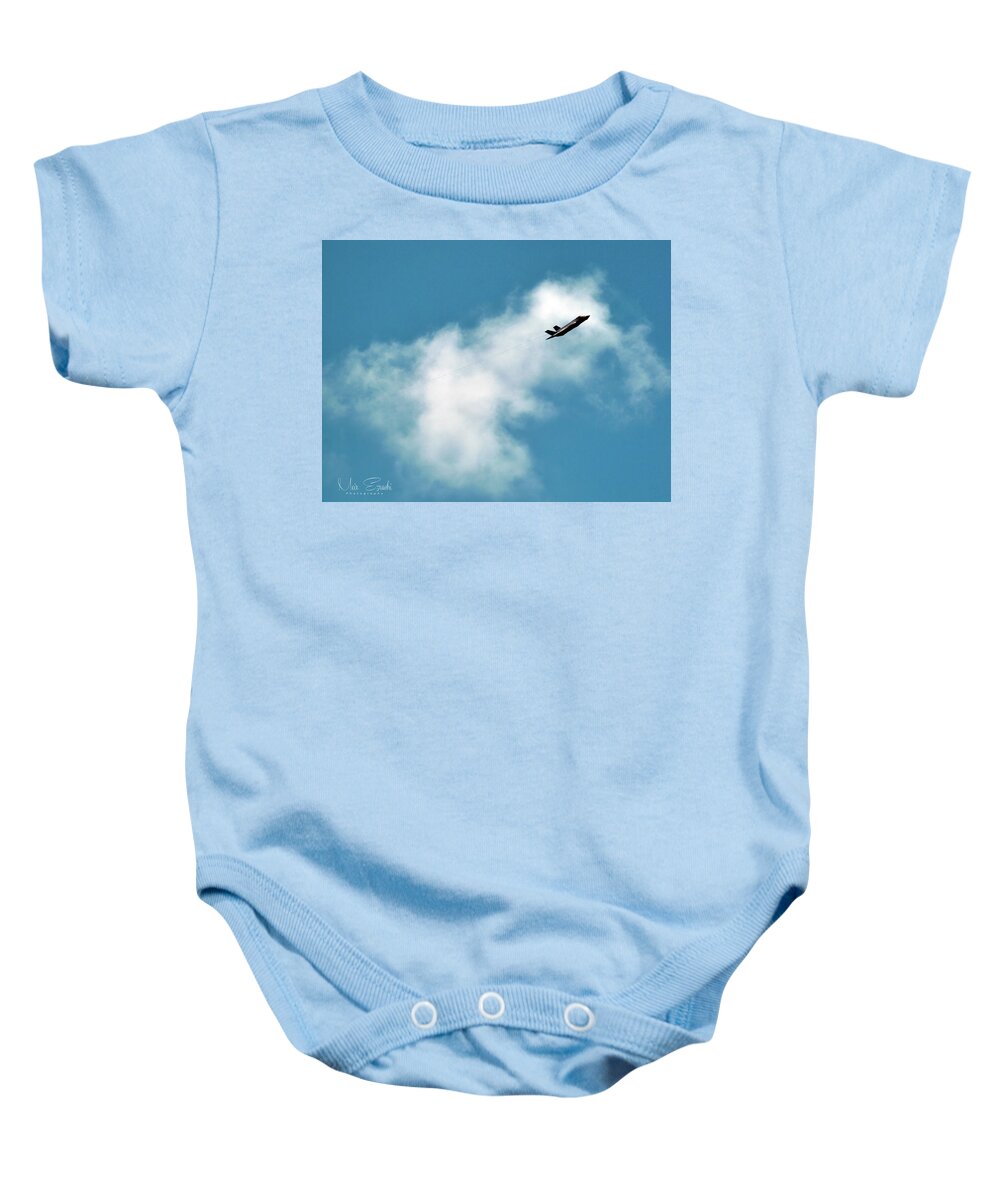 F35 Baby Onesie featuring the photograph F35 by Meir Ezrachi