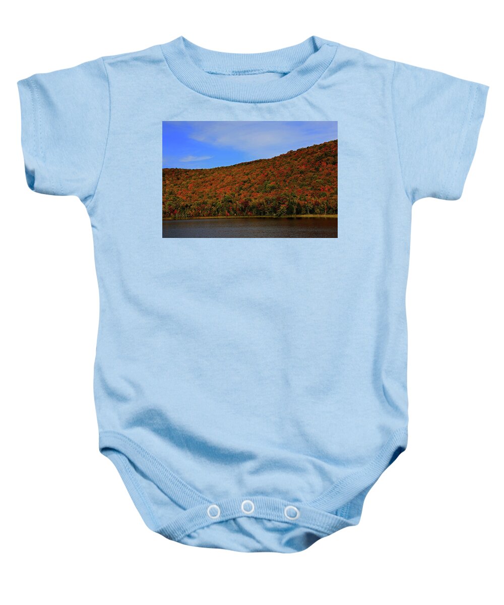 Fall Colors Baby Onesie featuring the photograph Fall Foliage - Vermont by Richard Krebs