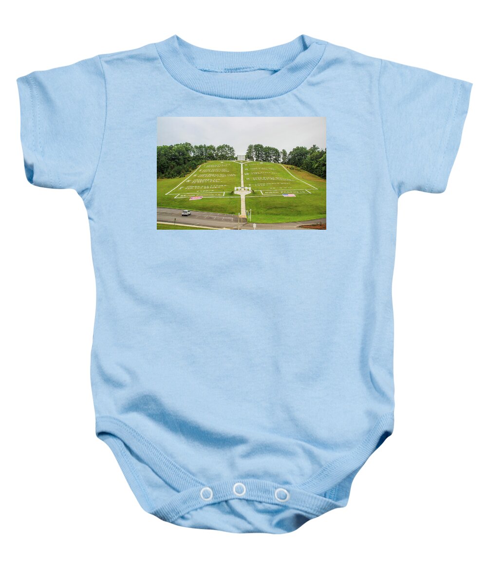Commandments Baby Onesie featuring the photograph Fields of the Wood by Richie Parks