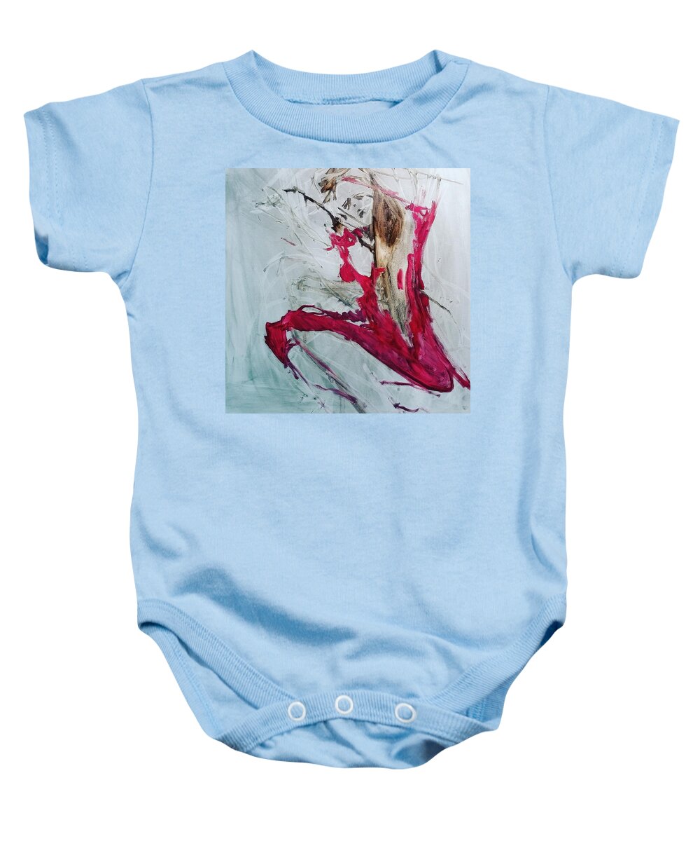 Figurative Baby Onesie featuring the painting Figure by Linette Childs