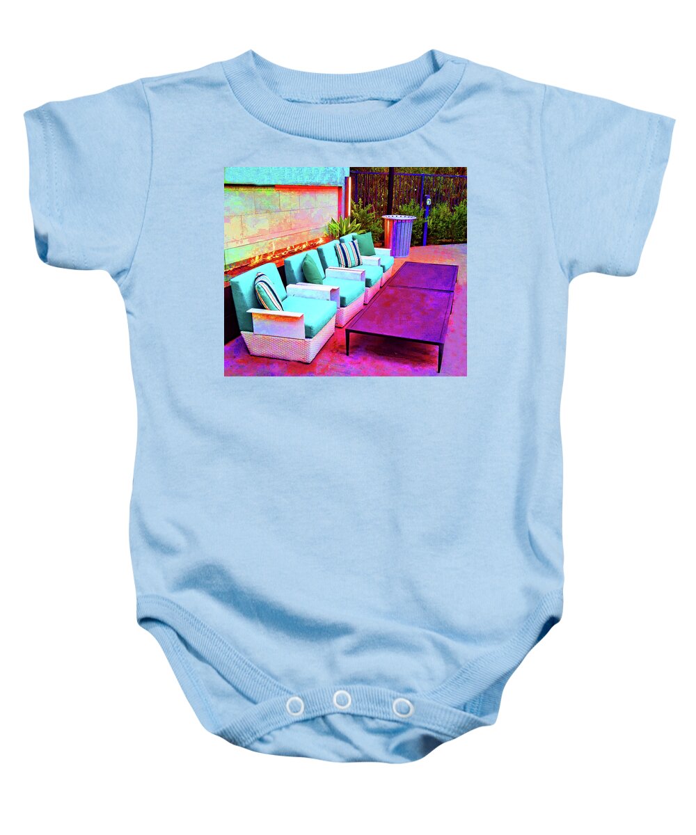 Outdoors Baby Onesie featuring the photograph Fire Pit by Andrew Lawrence