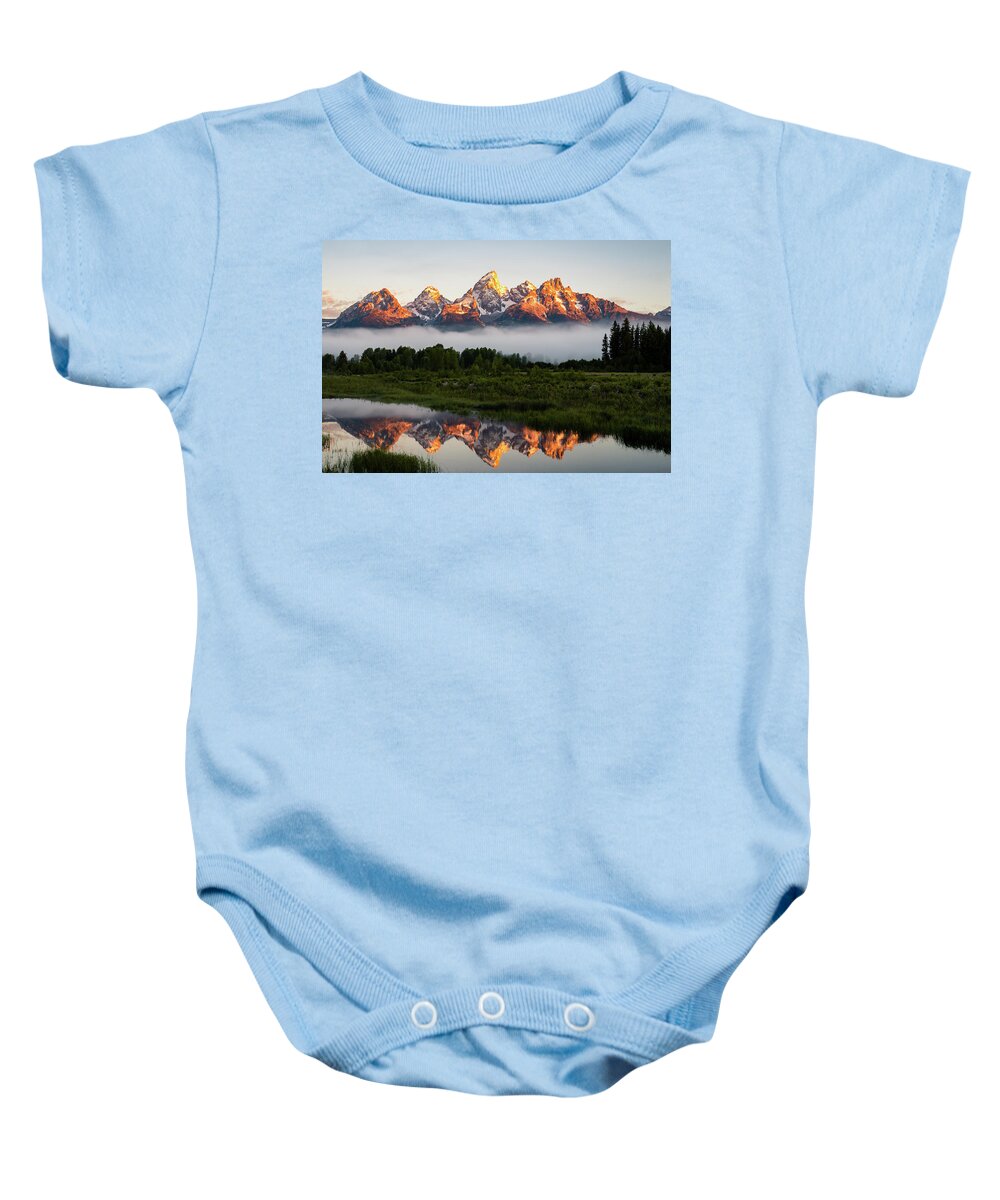 Wyoming Baby Onesie featuring the photograph Grand Teton National Park by Serge Skiba