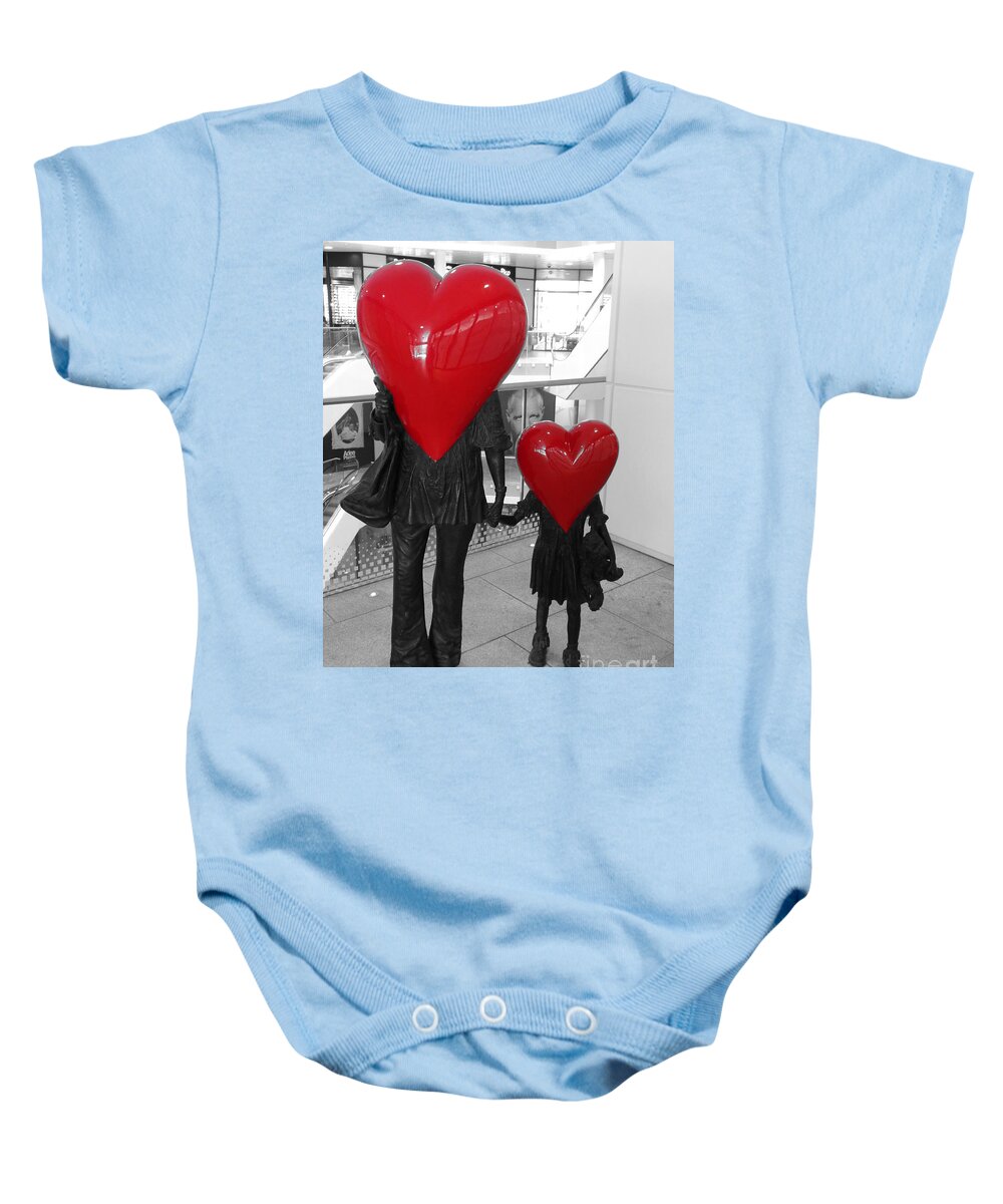Heart Family Baby Onesie featuring the photograph HEART Family by Thomas Schroeder