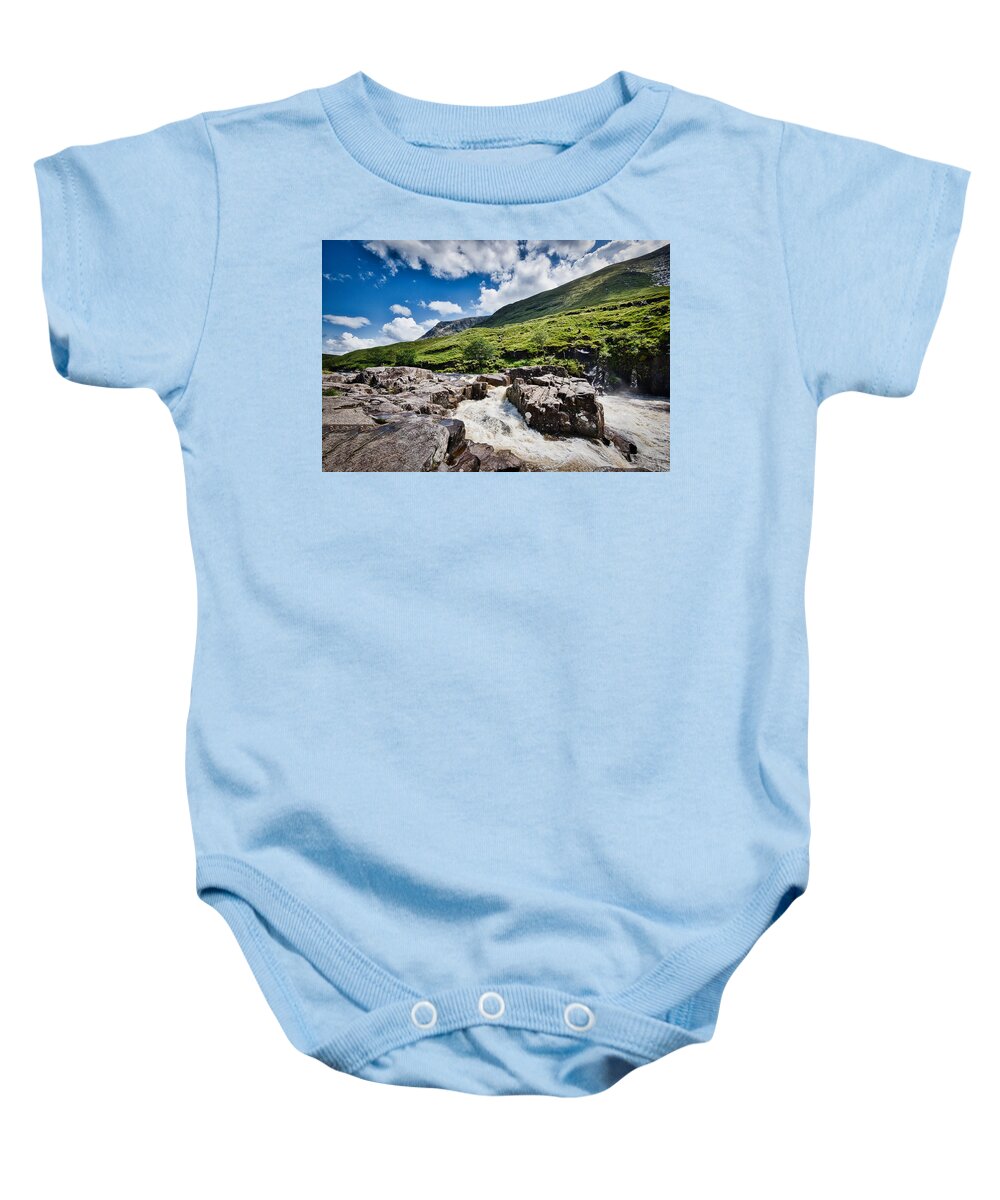 Scotland Baby Onesie featuring the photograph Highlands White Water - Scotland by Stuart Litoff
