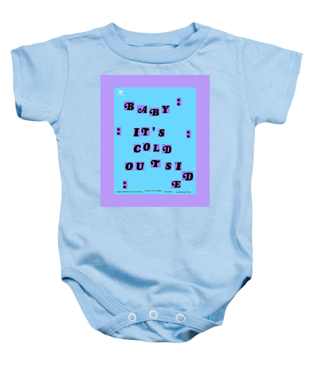 Retro Baby Onesie featuring the drawing Holiday by Ashley Rice