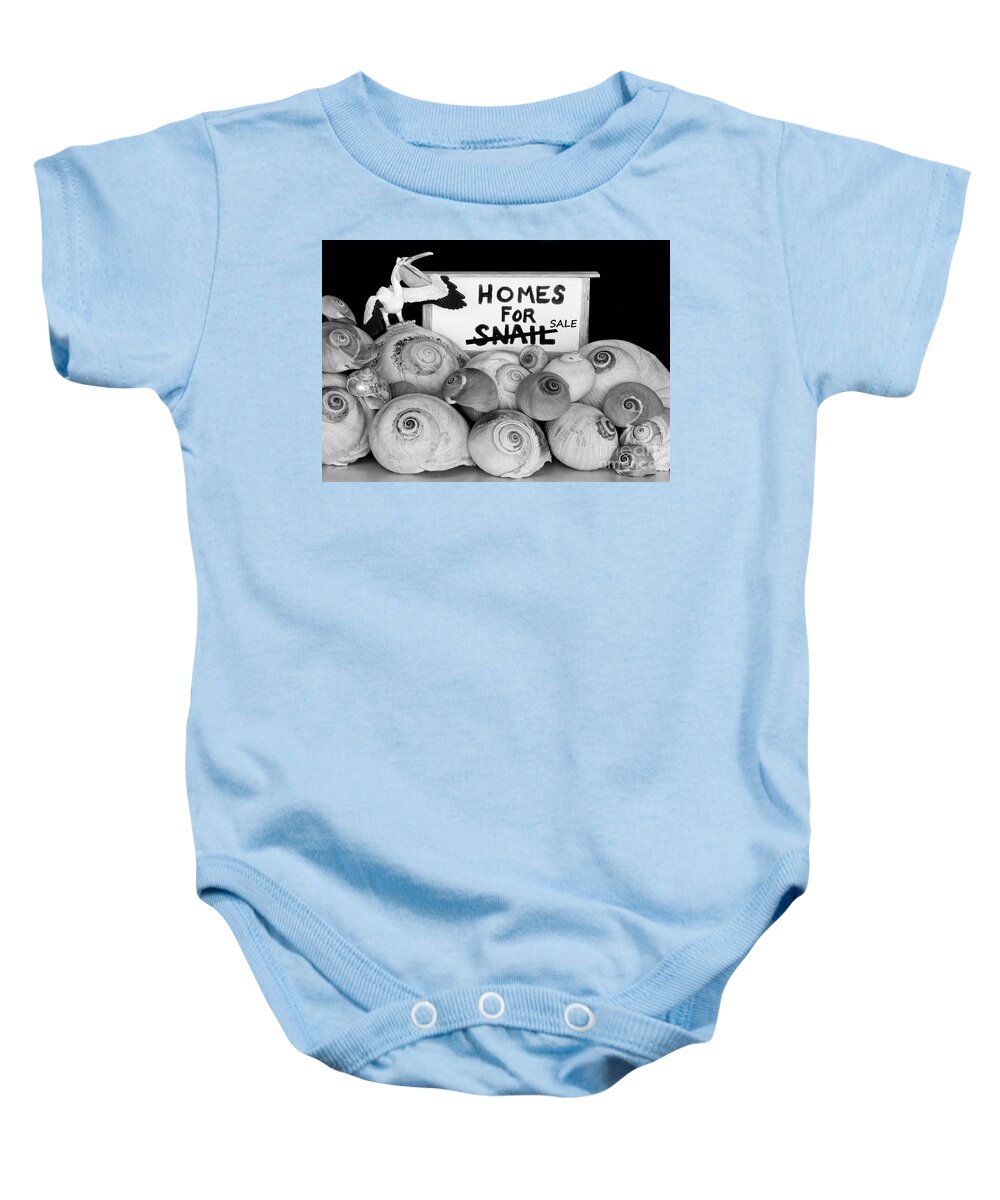 Beach Baby Onesie featuring the photograph Homes For Snail...Sale by Bob Christopher