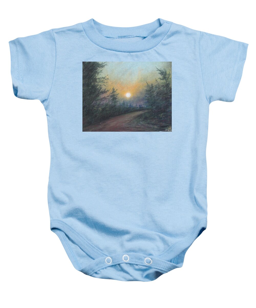 Sun Baby Onesie featuring the painting In the Night by Jen Shearer