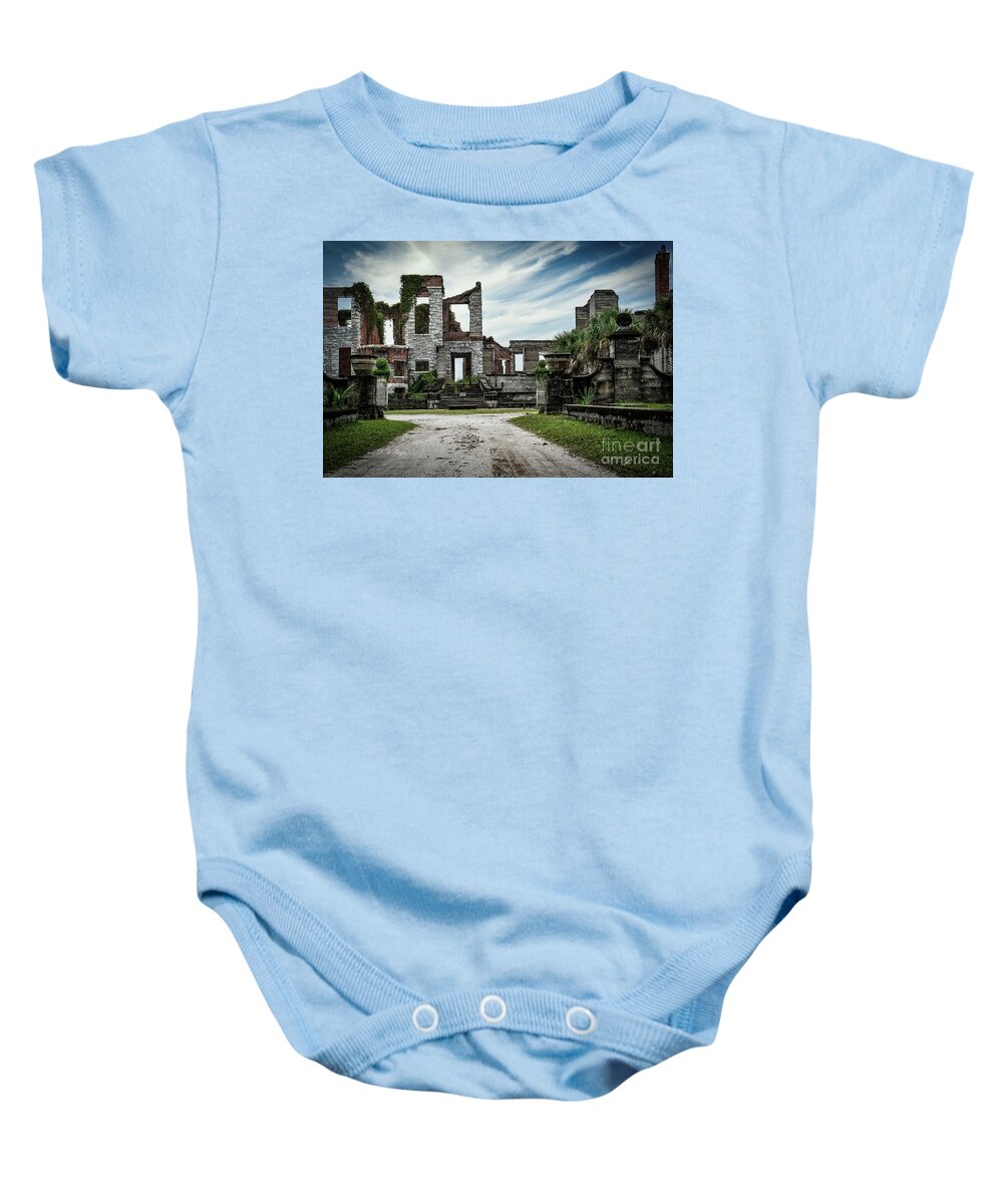 Ruins Baby Onesie featuring the photograph Island Ruins 1 by DB Hayes