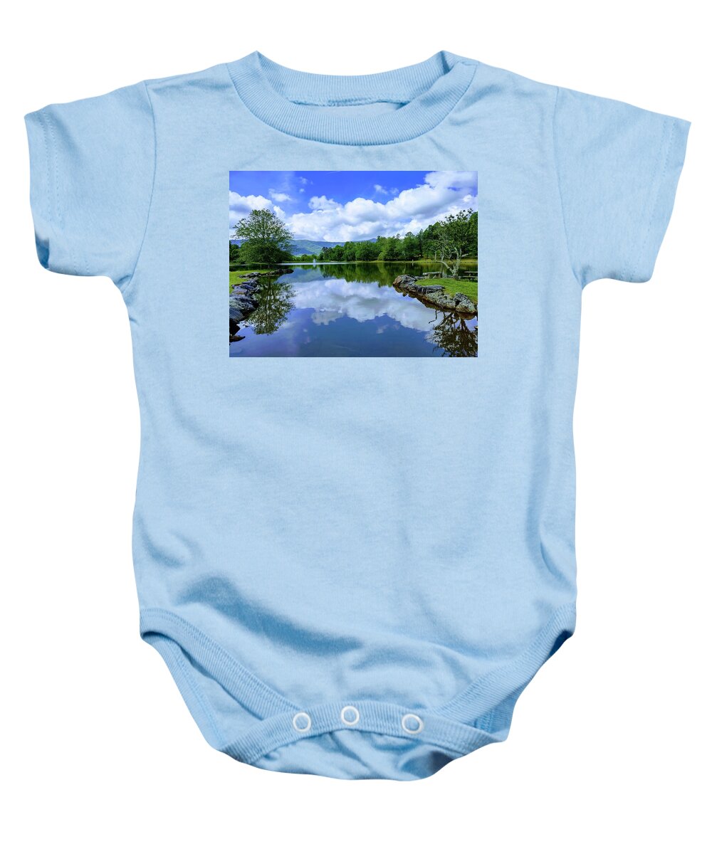 Lake Baby Onesie featuring the photograph Lake Tomahawk by Allen Nice-Webb